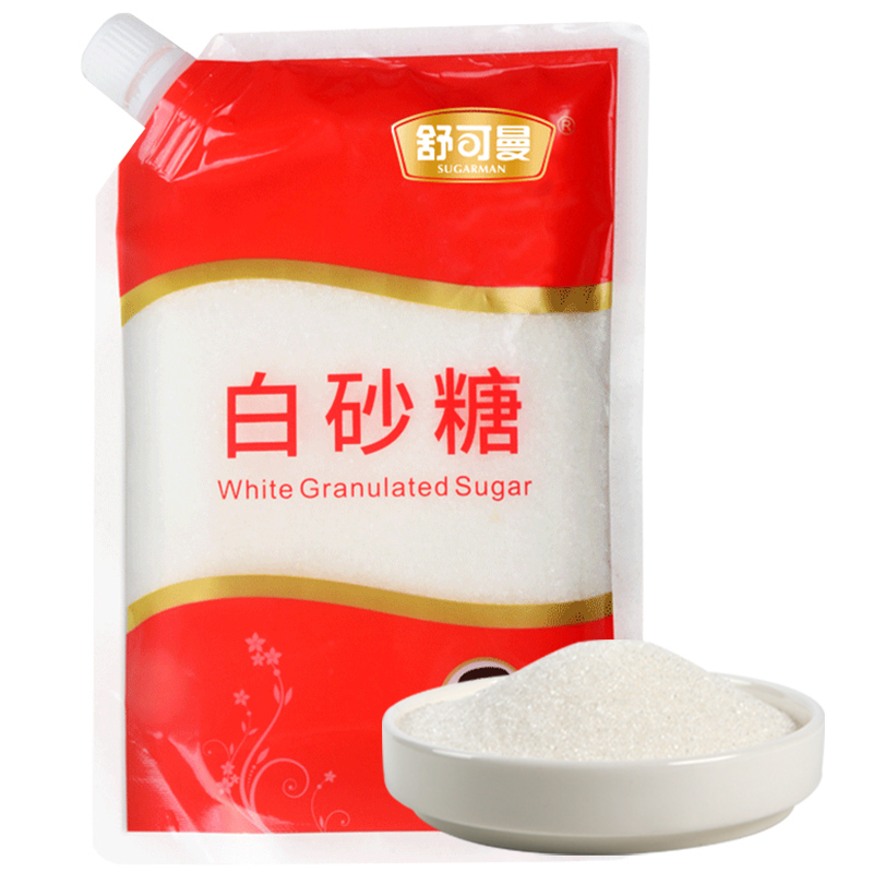 舒可曼白砂糖400g 白糖白砂糖碳化糖 带盖易保存 烹饪调味品