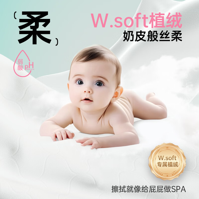 无染(wuro)湿巾湿厕纸 80抽*1包高清大图