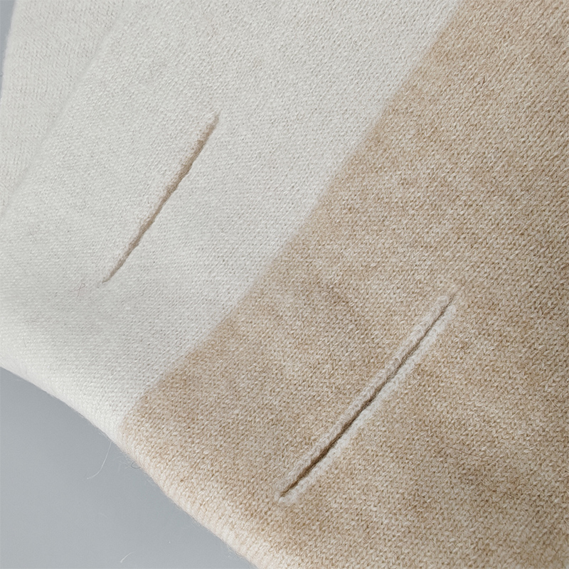 鸽护 围巾 GH224QDK-羊绒 条高清大图