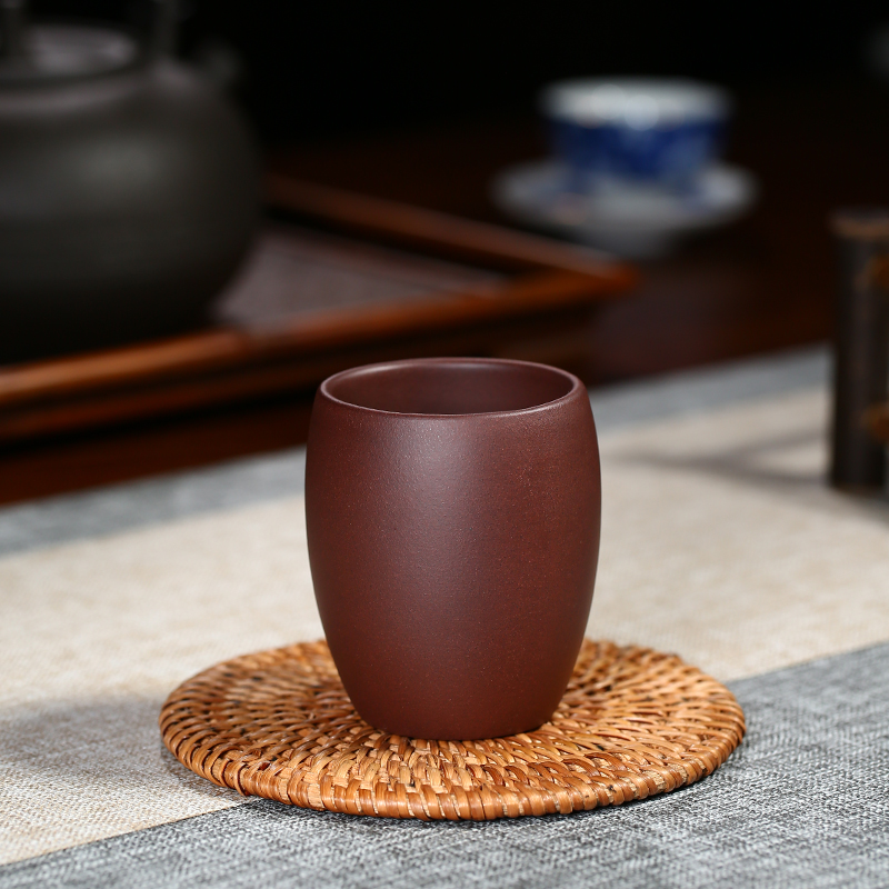 宜兴紫砂杯主人杯纯手工大容量茶杯口杯单杯对杯品茗杯大杯子茶碗 紫