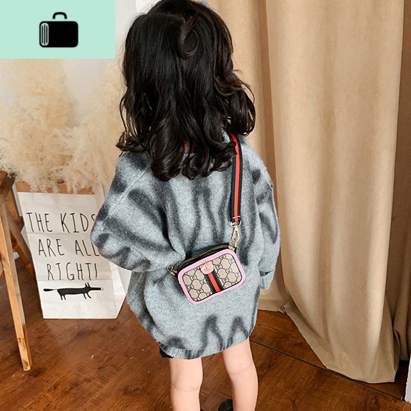 儿童包包女可爱潮女童公主包小女孩包包斜挎包时尚拼接洋气零钱包NEW LAKE