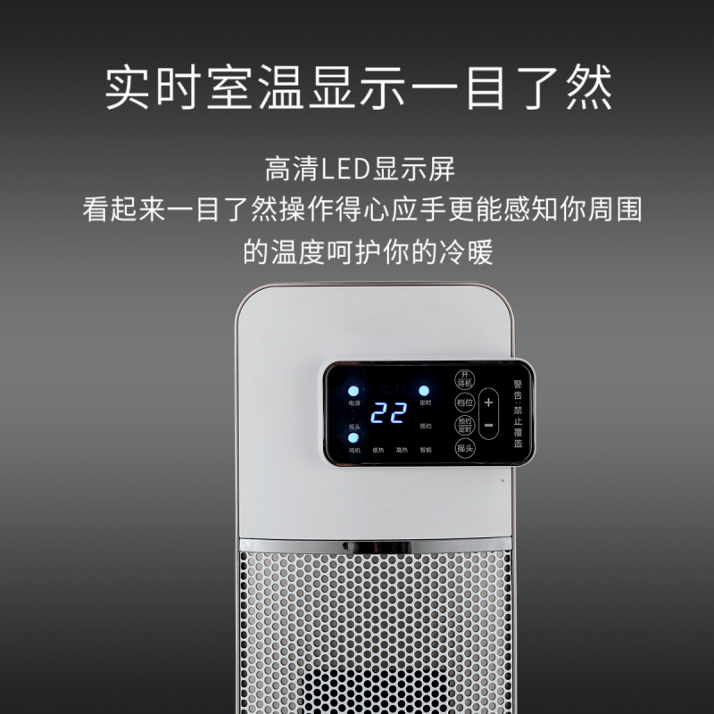 海尔(Haier)取暖器HNS2011家用立式速热暖风机居浴便携定时遥控省电冷暖两用热风整屋升温远程遥控定时节能省电暖气