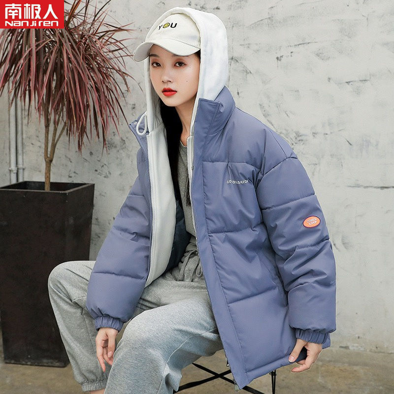 面包服短款棉衣棉服女韩版宽松秋冬季外套棉袄高清大图