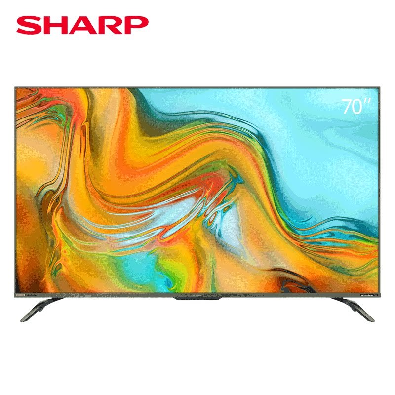 夏普(SHARP)4T-C70C5DA 70英寸4K超清超薄HDR10 AI远近场双语音 3+32G智能网络液晶电视机