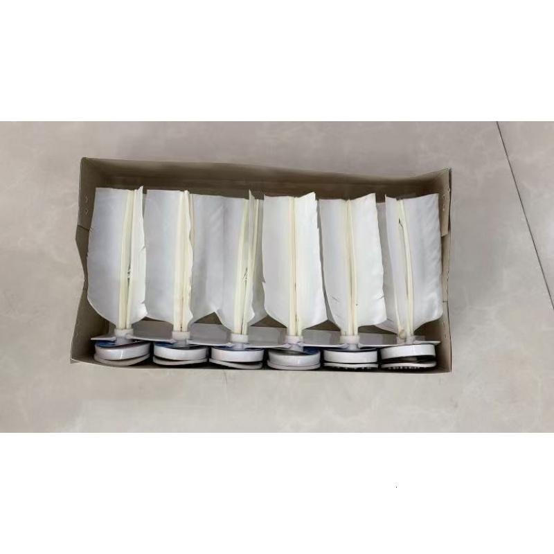 毽子羽毛比赛专用毽球彩色荷花毽子高档不毛中小学生儿童批发 白色平头毽子