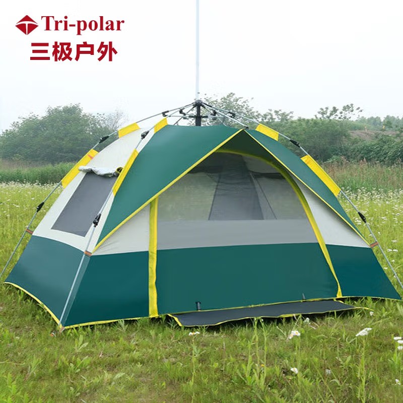 三极 TP2303 三窗全通透式单层帐篷 200*210*135cm 3-4人高清大图