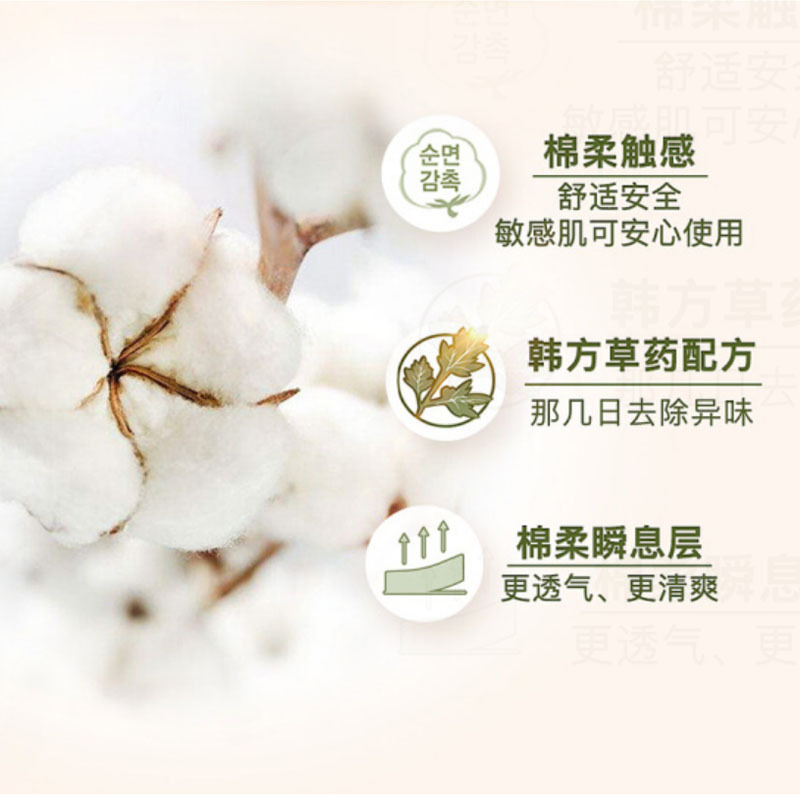 贵爱娘(贵艾朗)中草药红参升级款棉柔日用卫生巾250mm18片*4包 72片组合装