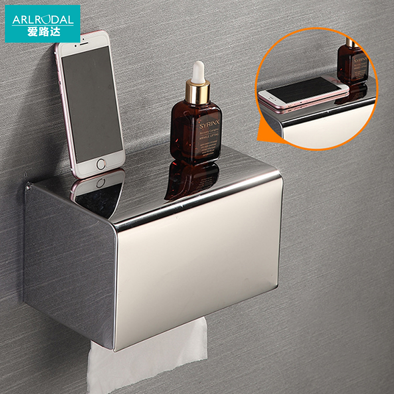 爱路达 不锈钢纸巾盒H30C/个高清大图
