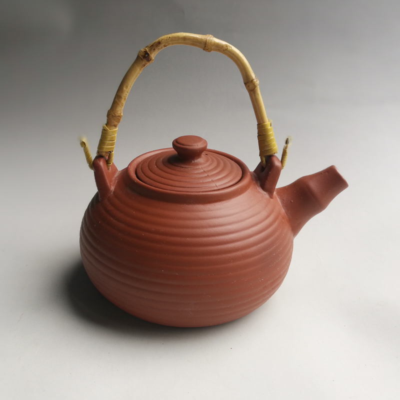 美帮汇景德镇陶制煮茶壶烧水壶陶壶功夫茶具砂铫玉书煨砂挑潮州工夫茶高清大图