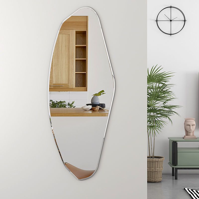 工匠时光网红ins贴墙穿衣镜全身镜异形卧室服装店试衣镜壁挂装饰镜子