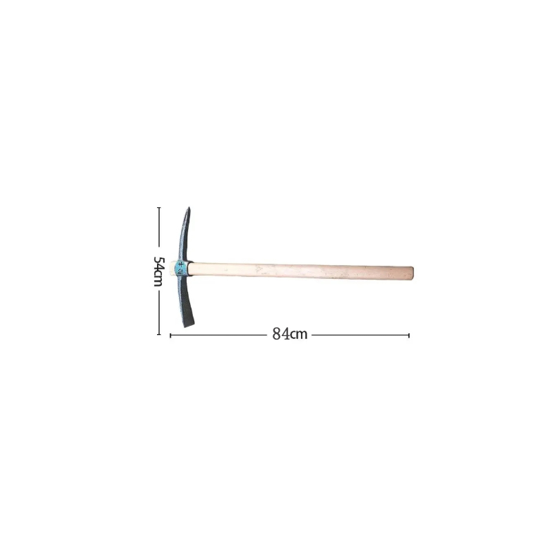 松丰 洋镐铁镐十字镐尖镐(木柄)84*54cm 根高清大图