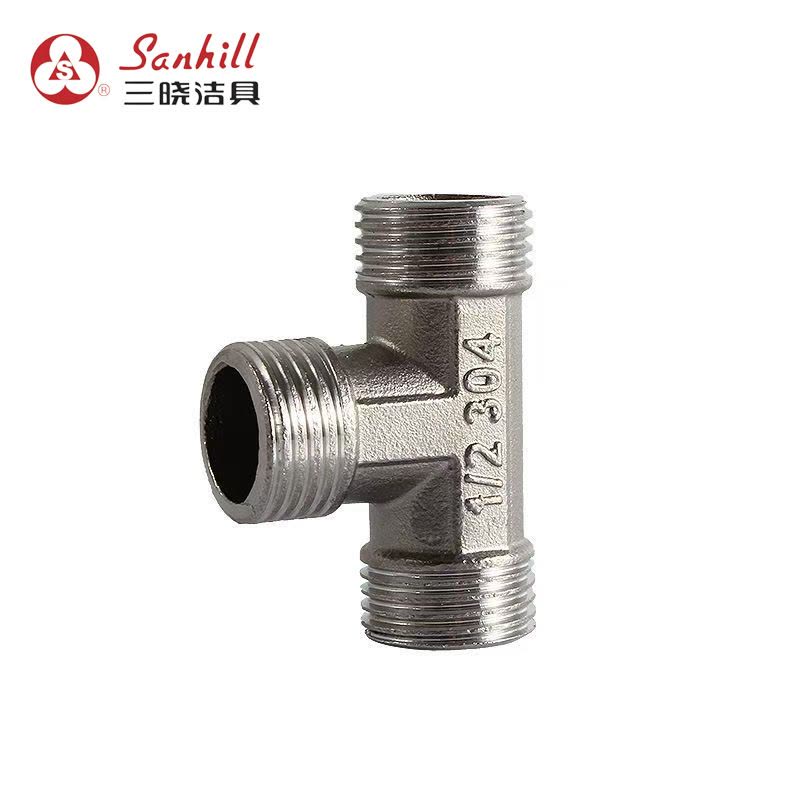 三晓 不锈钢三外牙三通 SX-15 个图片