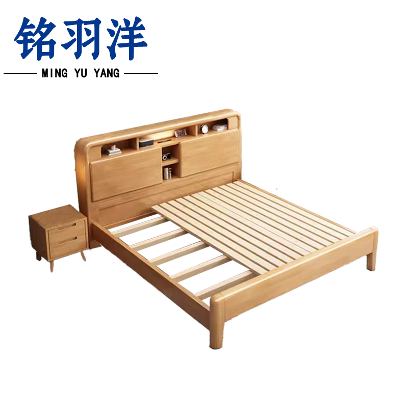 铭羽洋员工床1.5m+床头柜套高清大图