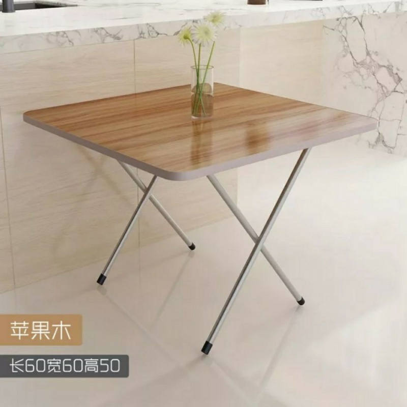 苏宁放心购(预售)折叠桌子餐桌家用简易小户型吃饭桌升级双杠小桌子学习桌A-STYLE家具