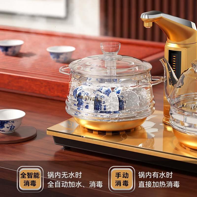 金灶(KAMJOVE) G9 1L 全智能自动上水 玻璃 电热水壶 (计价单位:台) 金色高清大图