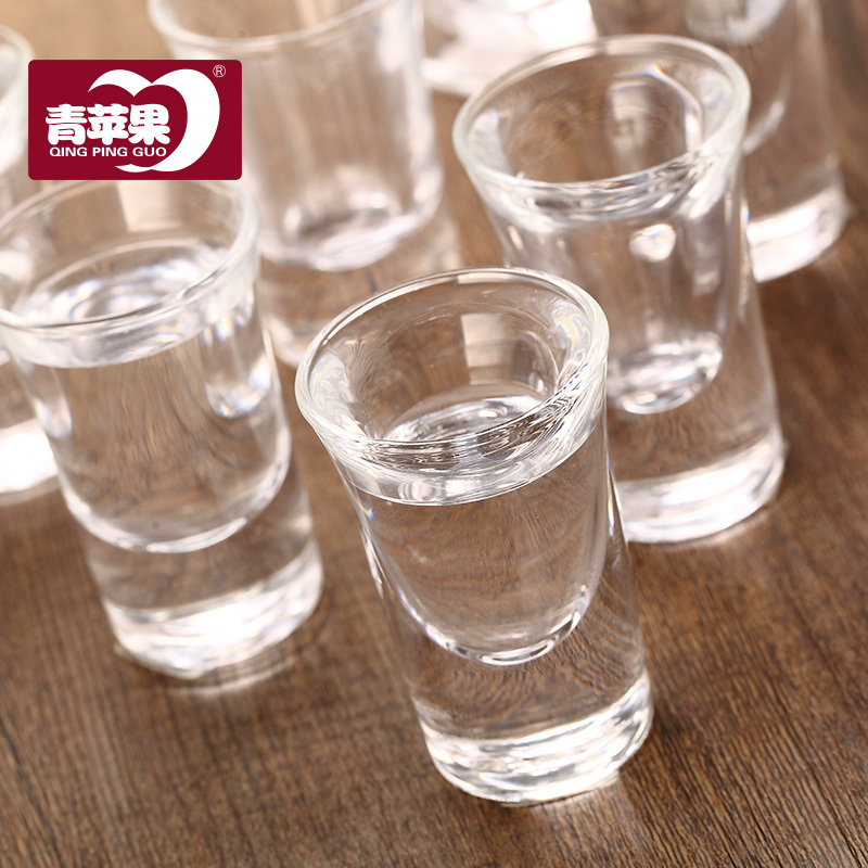 玻璃小酒杯一口杯烈酒杯家用酒盅白酒子弹杯喝酒杯酒具套装(请先与客服确认再)