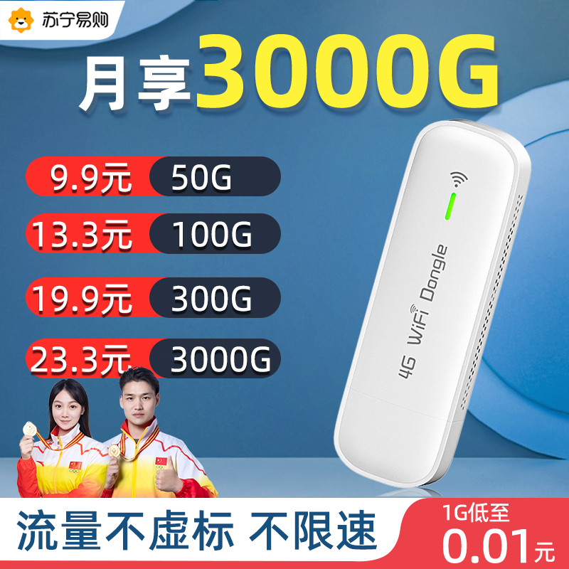 [增强版]随身wifi无线wif移动wifi宽带免插卡路由器4g纯流量上网卡笔记本电脑车载全国通用wif