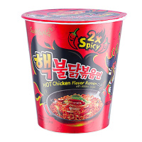 [双倍爆辣]三养(Samyang) 双倍辣火鸡杯面 70g 干拌面 泡面 方便速食 进口食品 韩国进口