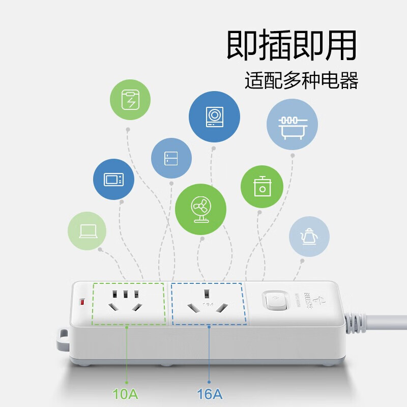 公牛(bull) DF1-L16A-606D 电动汽车放电枪 3米 电动汽车放电枪插座 大功率转换器