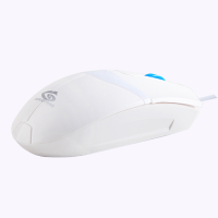 吉选（Gesobyte) M900有线鼠标 USB光电台式机笔记本电脑家用游戏商务办公有线鼠标 白色