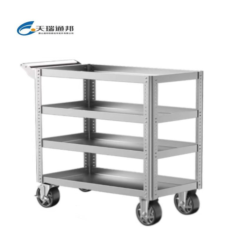 天瑞通邦 不锈钢四层工件搬运推车 850*640*900mm 辆高清大图