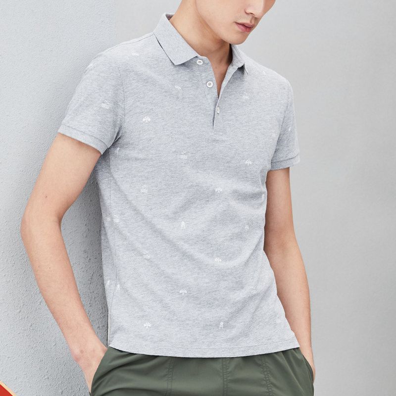 优品剪标男式休闲商务短袖polo衫