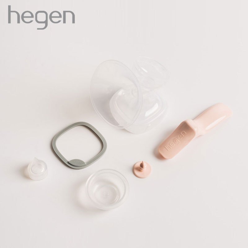 hegen新加坡原装进口手动吸乳器吸乳硅胶舒适无痛吸奶器吸力大孕产妇拔奶+多用途隔离式+喝水盖)