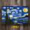 蘑菇说 梵高油画星空杏花抽象墙画壁画挂画客厅装饰画无框画餐厅卧室走廊