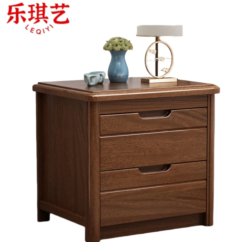 乐琪艺实木床头柜g08个高清大图