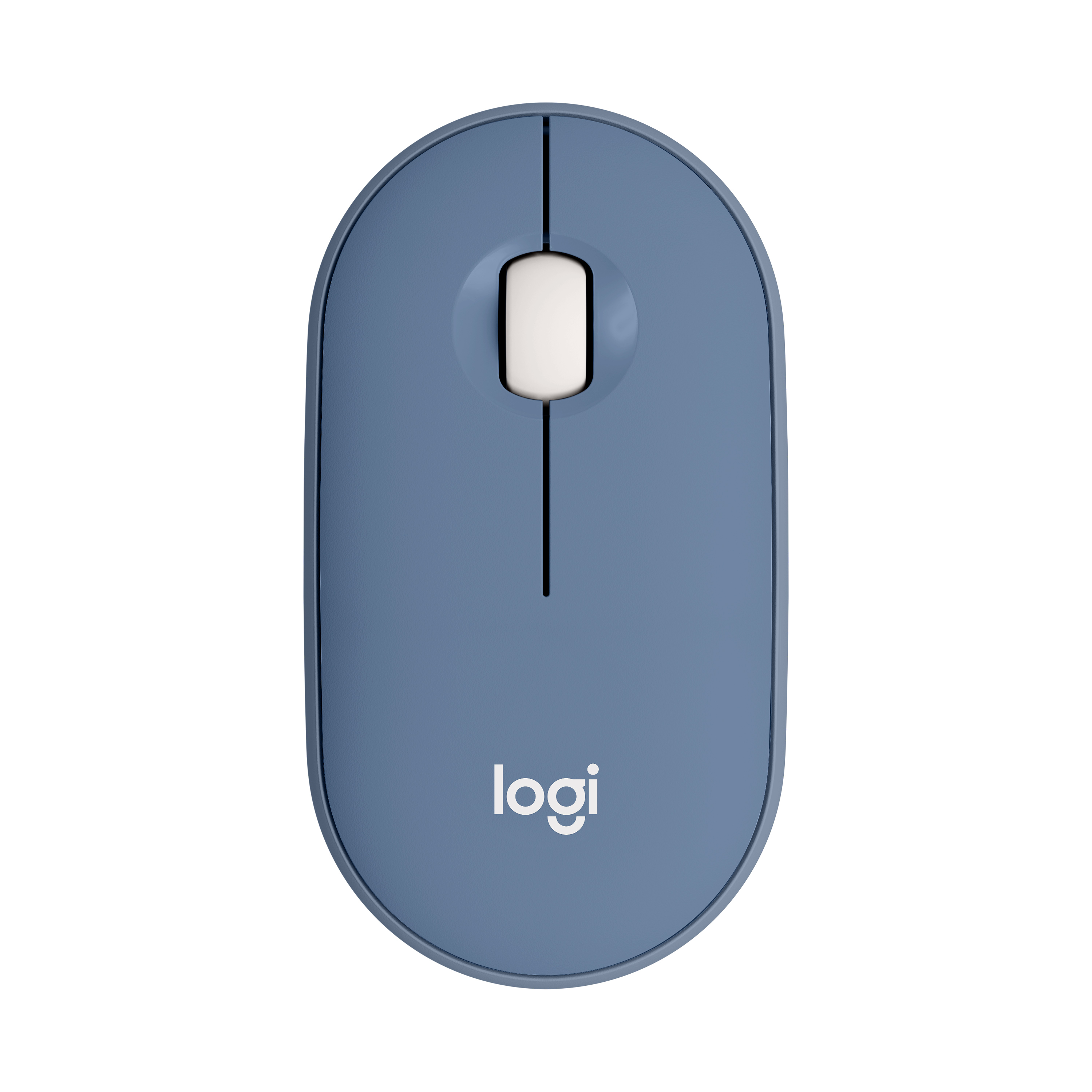 罗技(Logitech) LOGITECH PEBBLE无线鼠标-品月蓝高清大图