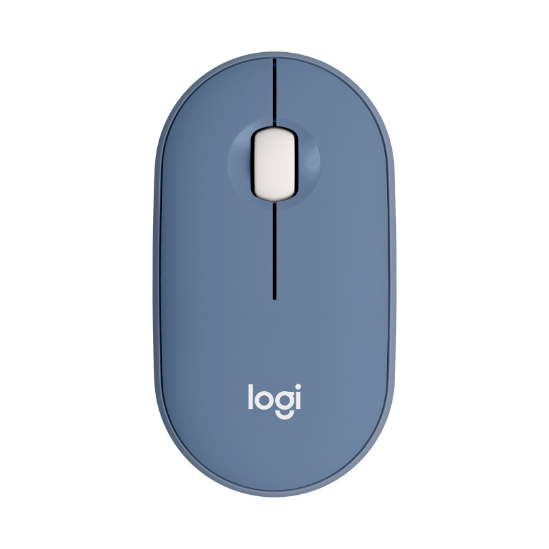 罗技(Logitech) LOGITECH PEBBLE无线鼠标-品月蓝