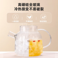 小浣熊养生壶办公室煮茶壶家用迷你煮茶器多功能玻璃烧水壶 白色1L