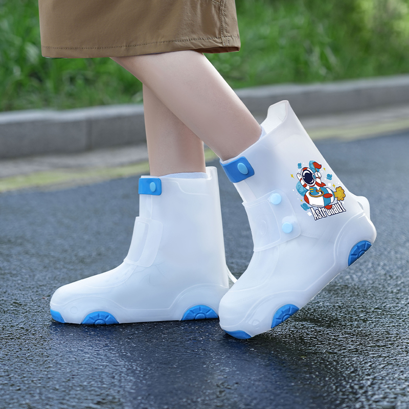 正雨儿童防雪鞋套秋冬防水加厚冬季保暖雪地滑雪脚套玩雪装备雨靴9063高清大图