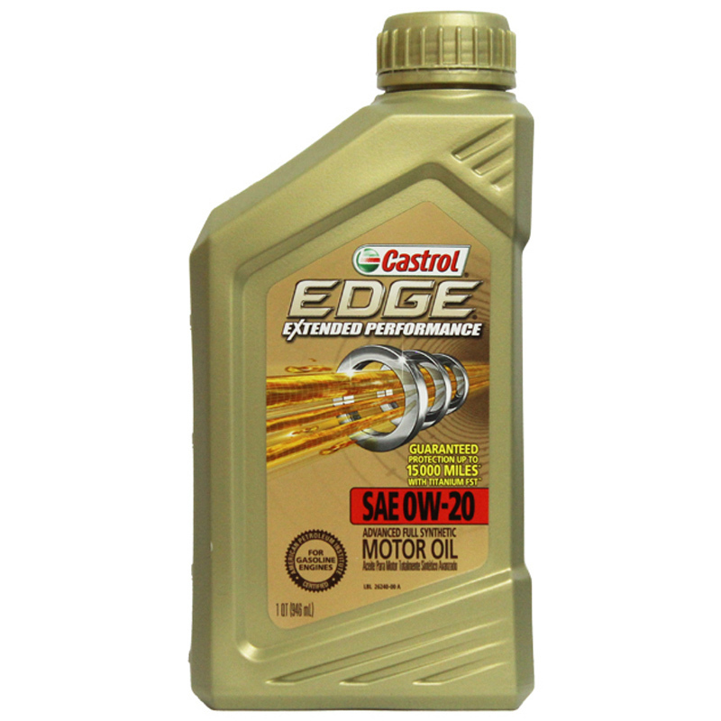 [极护全合成]Castrol嘉实多 美国进口 极护EDGE EP 0W-20 SN级 全合成机油 1QT/0.946ml