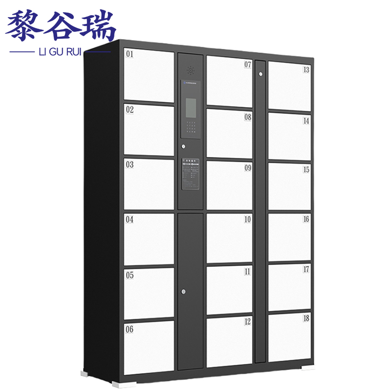 黎谷瑞智能寄存柜 智能储物柜18门人脸识别台