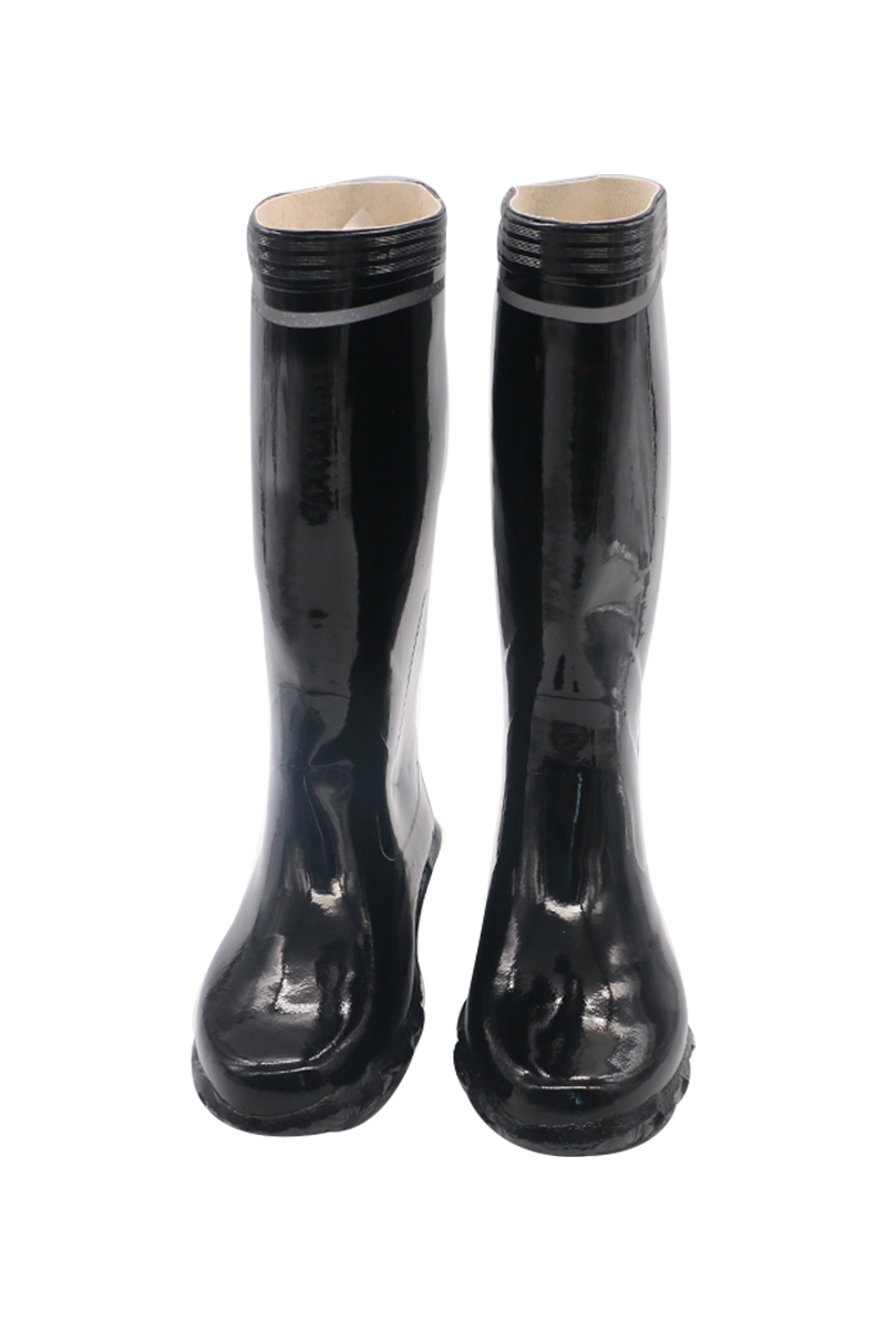 九州缘 BD1EX322101A1H 高筒橡胶反光雨鞋 36-47码（计价单位：双）黑色 黑色 45码