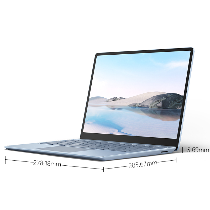 微软Surface Laptop Go 超薄本 触控轻薄本 冰晶蓝12.4英寸i5-1035G1 8G 128G固态硬盘 3:2高色域 全面屏 指纹识别 微软笔记本电脑轻薄本