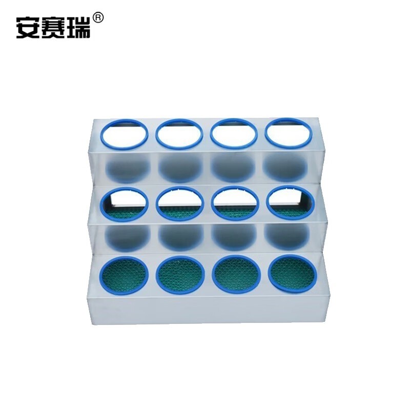 安赛瑞 桌面水杯架 台面保温杯茶杯收纳摆放架 车间工厂休息室置物架 三层十二孔位 701497