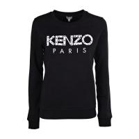 高田贤三(Kenzo)女运动卫衣圆领长袖棉100%舒适百搭休闲潮流女士l
