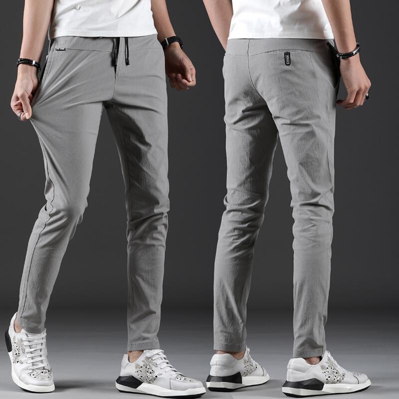 夏天运动裤夏裤子男韩版潮流男士休闲裤修身夏季薄款宽松学生