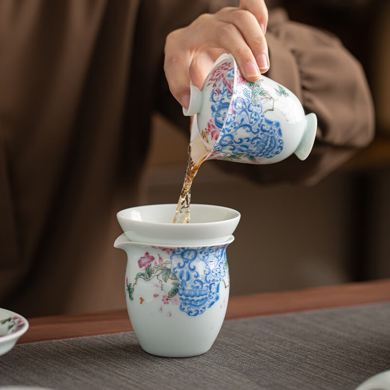苏氏陶瓷/SUSHI CERAMICS SS013 繁花似锦茶具大套装 (单位:套)高清大图