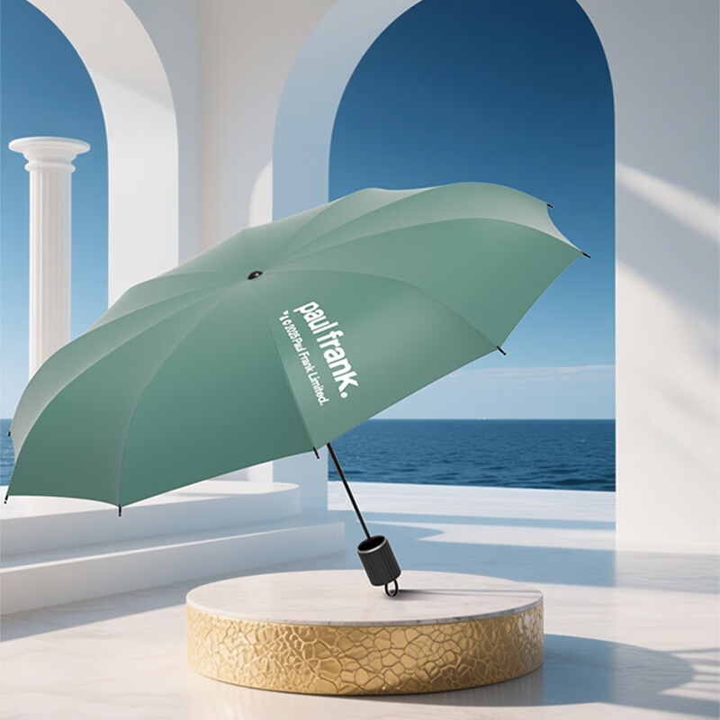 大嘴猴(Paul Frank)十骨三折雨伞PFU204遮阳伞太阳伞晴雨两用伞防晒防外线紫!高清大图