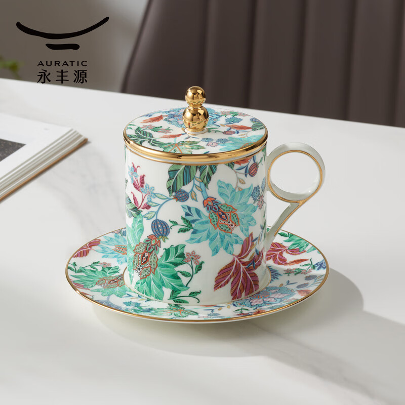 永丰源幸福满园-3件套盖杯(白/无底花纸)高清大图
