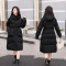 羽绒棉服冬季2024过膝新款连帽韩版宽松棉衣长款棉袄加厚外套女士