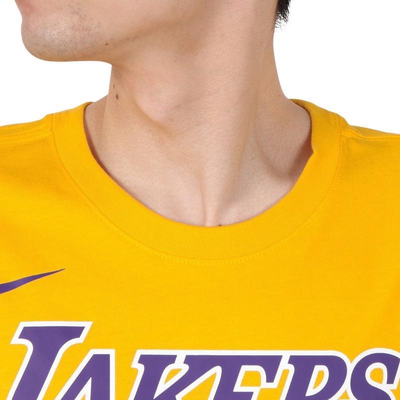 Nike洛杉矶湖人队风靡休闲男装NBA球星同款T恤