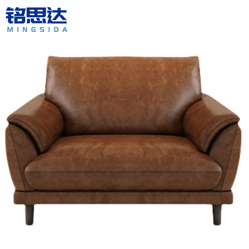 铭思达皮艺沙发单人张高清大图