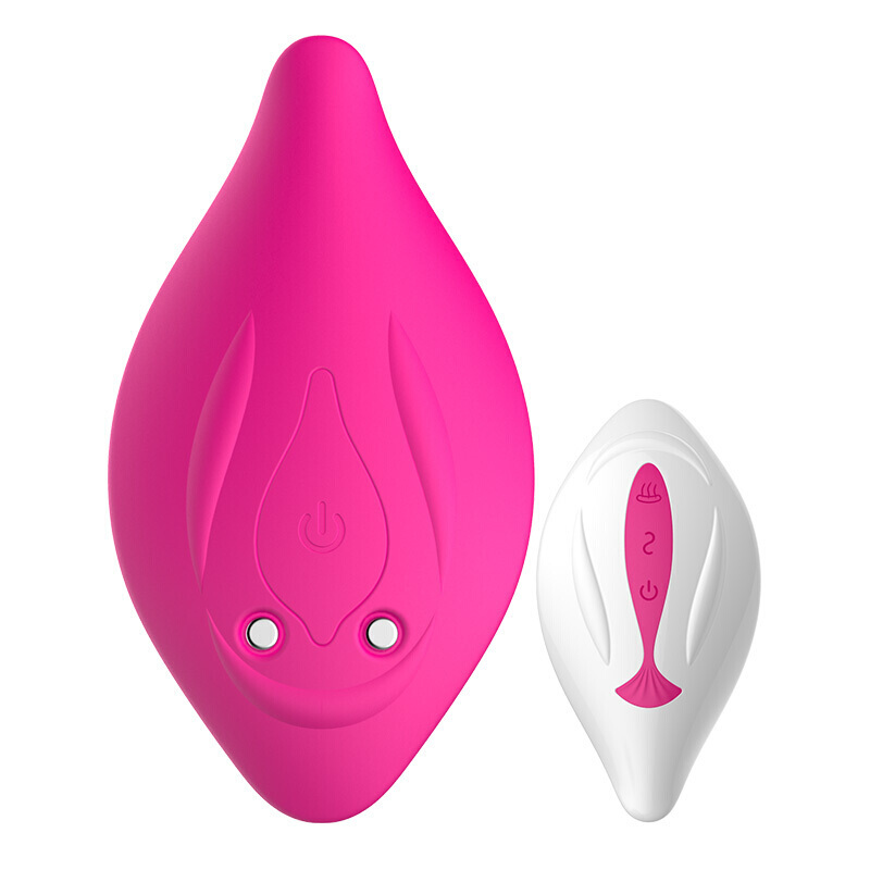 女用自慰器 无线穿戴 遥控加温震动扣动抽插穿戴 仿真阳具 猎艳抠动阳具 玫瑰红色
