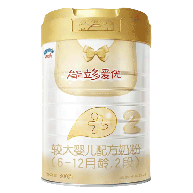 [23.12月产]澳优能立多爱优2段800g克*6罐 较大婴儿配方奶粉 6-12个月高清大图