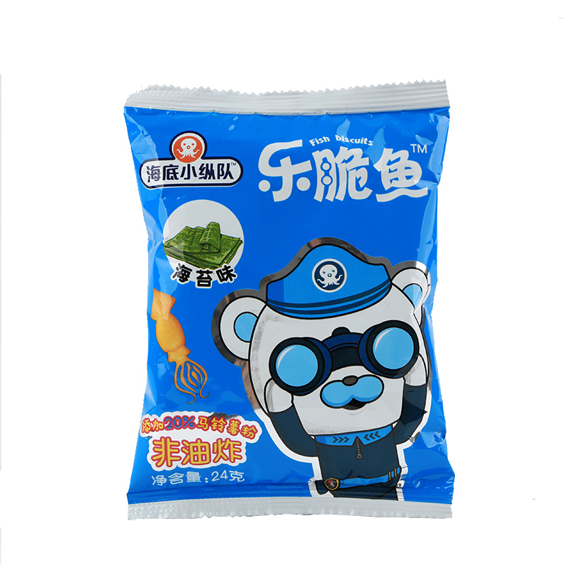 海底小纵队OCTONAUTS乐脆鱼饼干(海苔味)24克*1 袋装