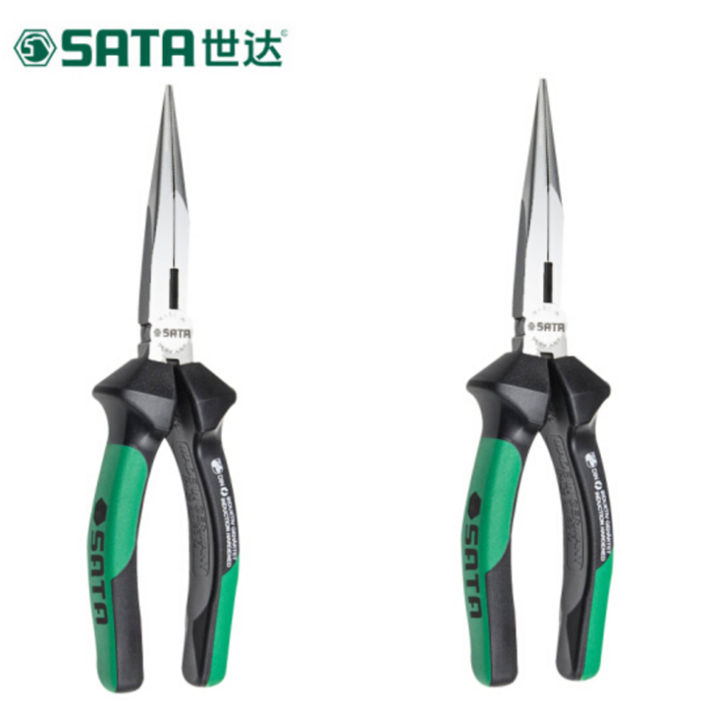 世达(SATA)72712 尖嘴钳G系列多功能尖头钳电工夹持尖口钳8英寸